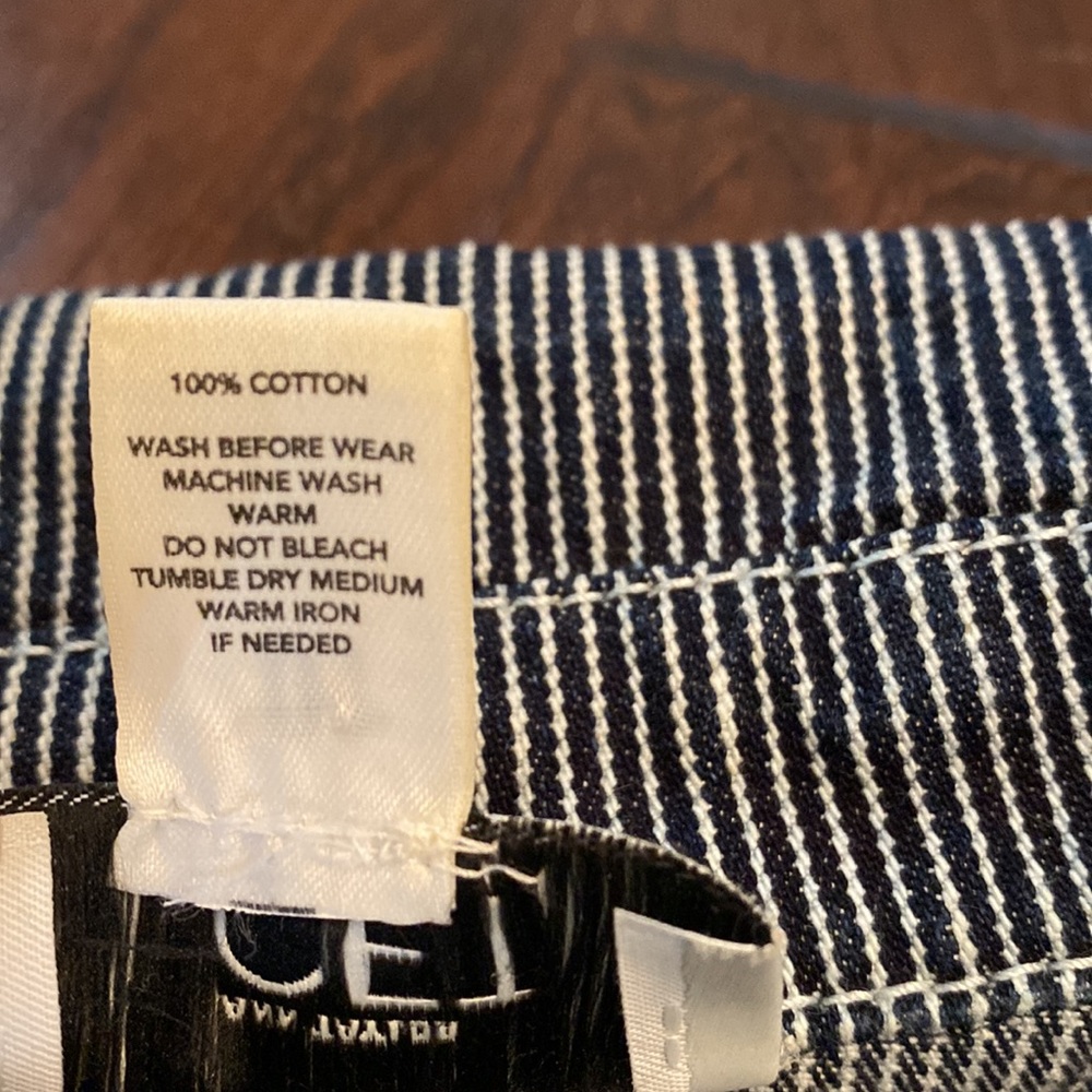 Ann Taylor Loft Stripped Denim Jacket - Picture 5 of 5